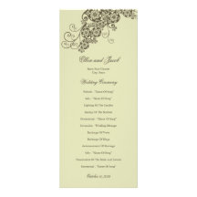 Programme floral élégant vintage de mariage de Pai Bristols