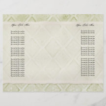 Programme formel de mariage d'hortensia rose vinta tract customisé