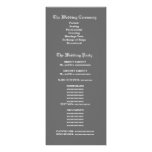 Programme grunge rose et gris de poudre de mariage faire-part personnalisé