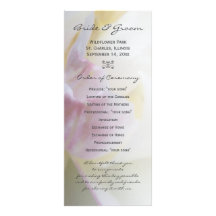 Programme rose de fantaisie de mariage de tulipe double carte
