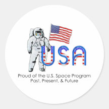 Programme spatial des États-Unis de PIÈCE EN T Adhésifs Ronds