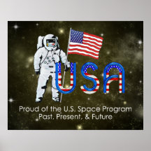 Programme spatial des États-Unis de PIÈCE EN T Posters