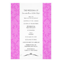 Programmes de cérémonie de mariage bristols