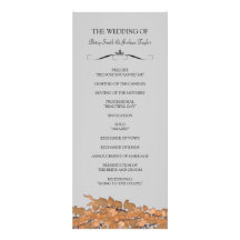 Programmes de cérémonie de mariage faire-part personnalisé
