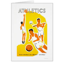 Projet d'athlétisme de la jeunesse WPA 1939 Cartes De Vœux