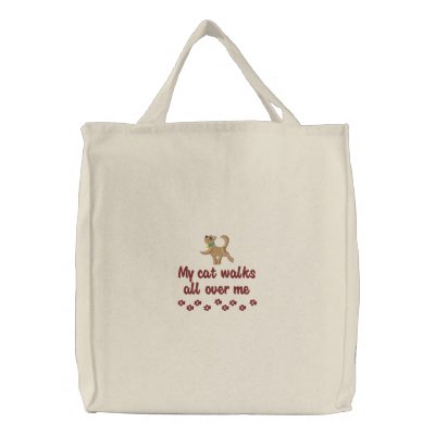 Promenade de chat sacs en toile