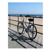 Promenade du parc NJ d'Asbury - bicyclette Cartes Postales