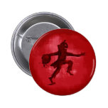 Promenade sanglante de citrouille badges publicitaires