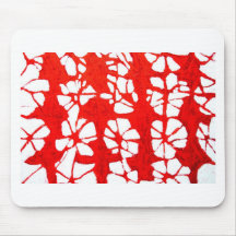 Propagation rouge (tachism, expressionisme abstrai tapis de souris