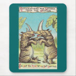 Proposition de rhinocéros de mariage tapis de souris