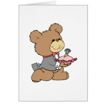 proposition ou conception d'ours de nounours de po carte de vœux