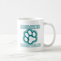 Propriétaire fier de border collie tasses