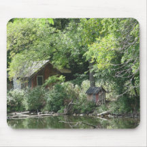 Propriété de bord du lac à vendre tapis de souris