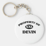 Propriété de DEVIN Porte-clés