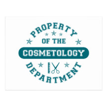 Propriété du département de cosmétologie cartes postales