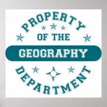Propriété du département de géographie posters