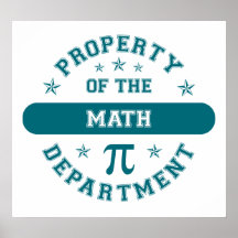 Propriété du département de maths affiches