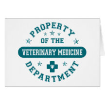 Propriété du service de médecine vétérinaire carte de vœux