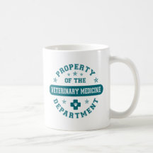 Propriété du service de médecine vétérinaire mugs
