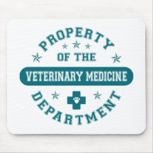 Propriété du service de médecine vétérinaire tapis de souris