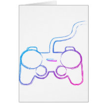 Protection de Gamer de graffiti - geek de jeux vid Cartes De Vœux
