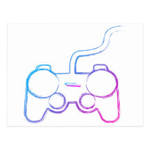 Protection de Gamer de graffiti - geek de jeux vid Carte Postale