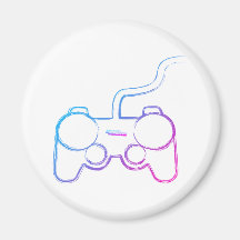 Protection de Gamer de graffiti - geek de jeux vid Magnets Pour Réfrigérateur
