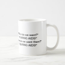 Prothèses auditives tasse à café