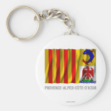 Provence-Alpes-Côte d'Azur ondulant le drapeau ave Porte-clés