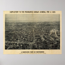 Providence, Île de Rhode 1895 Poster