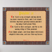Psalme 28 posters