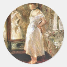 Psyché Berthe Morisot bonne AR Adhésif Rond