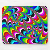Psychédélique - fractale Mousepad Tapis De Souris