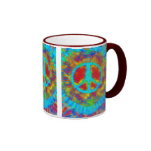 Psychédéliques abstraits teignent en nouant le sig mugs