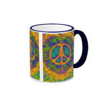Psychédéliques abstraits teignent en nouant le sig mugs à café