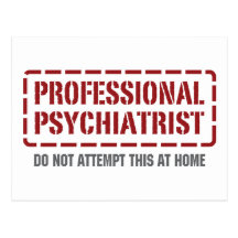 Psychiatre professionnel carte postale