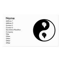 Psychiatrie de Yin Yang Modèles De Cartes De Visite