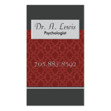 Psychologue et carte de visite médical - monogramm