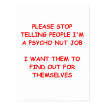 psychopathe carte postale
