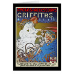 Publicité d'affiche de bicyclette : Cycles de Grif Cartes De Vœux