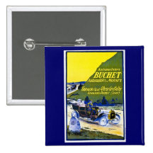 Publicité d'automobiles de Buchet - Français vinta Badge Avec Épingle