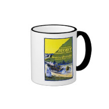 Publicité d'automobiles de Buchet - Français vinta Tasse