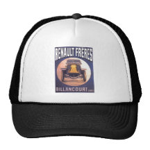 Publicité française d'automobile de Renault Freres Casquette De Camionneur