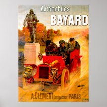 Publicité vintage d'automobile de ~ de Clément-Bay Posters