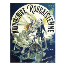 Publicité vintage de bicyclette - faisant un cycle carte postale