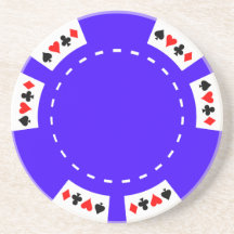 Puce bleue de tisonnier et de jeu dessous de verres