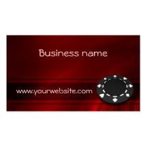 Puce de casino cartes de visite professionnelles