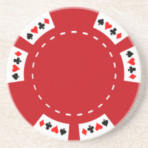 Puce rouge de tisonnier et de jeu dessous de verre