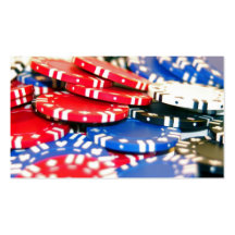 Puces de casino cartes de visite personnelles