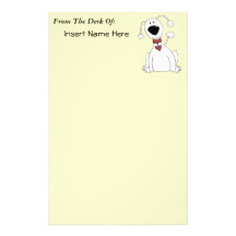 Puissance de caniche papier à lettre personnalisé